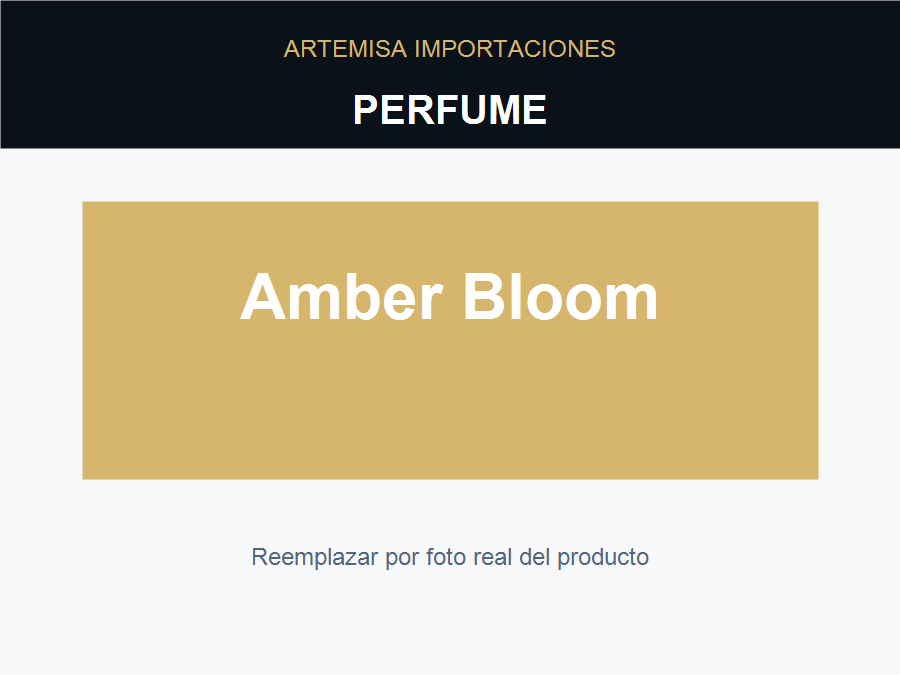 Perfume Amber Bloom 100 ml