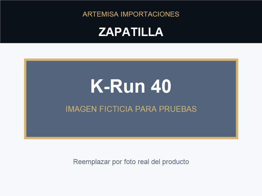 Zapatilla K-Run talla 40